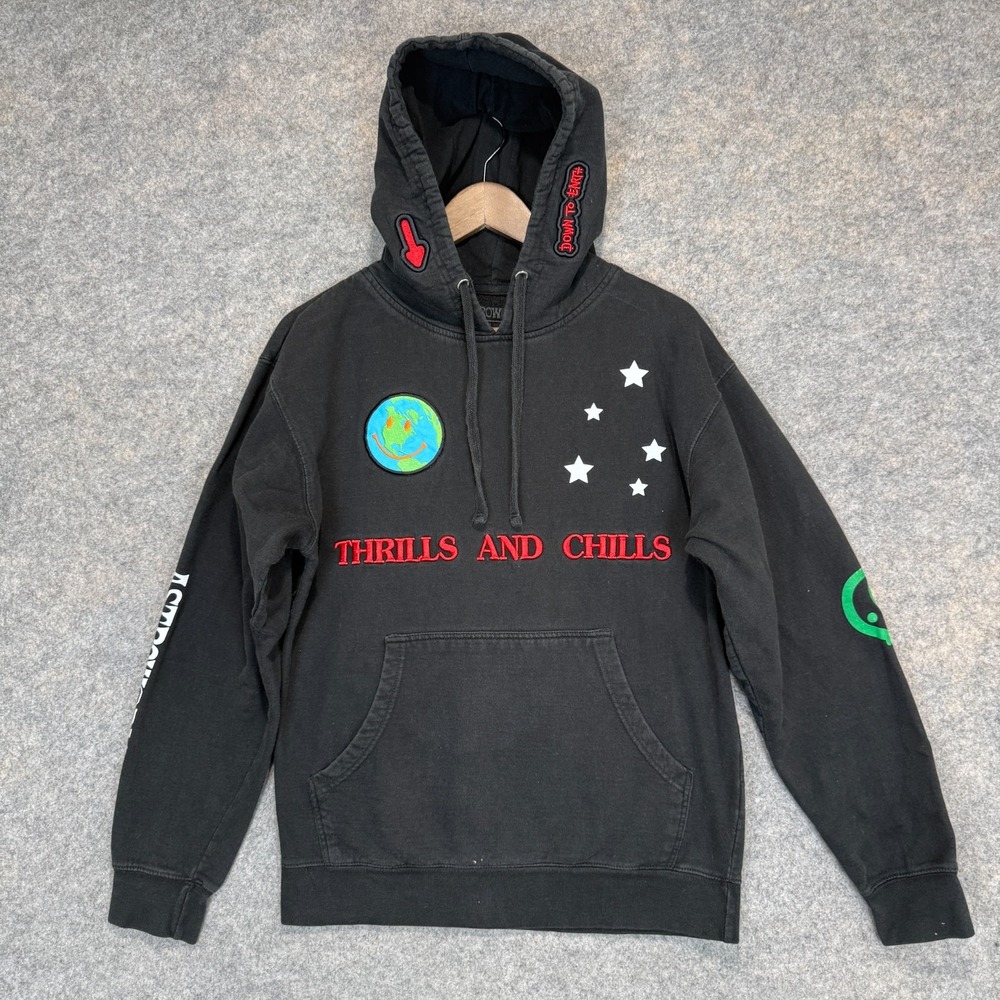 Travis Scott Astroworld World Peace Hoodie Sweatshirt Medium Thrills Peace
